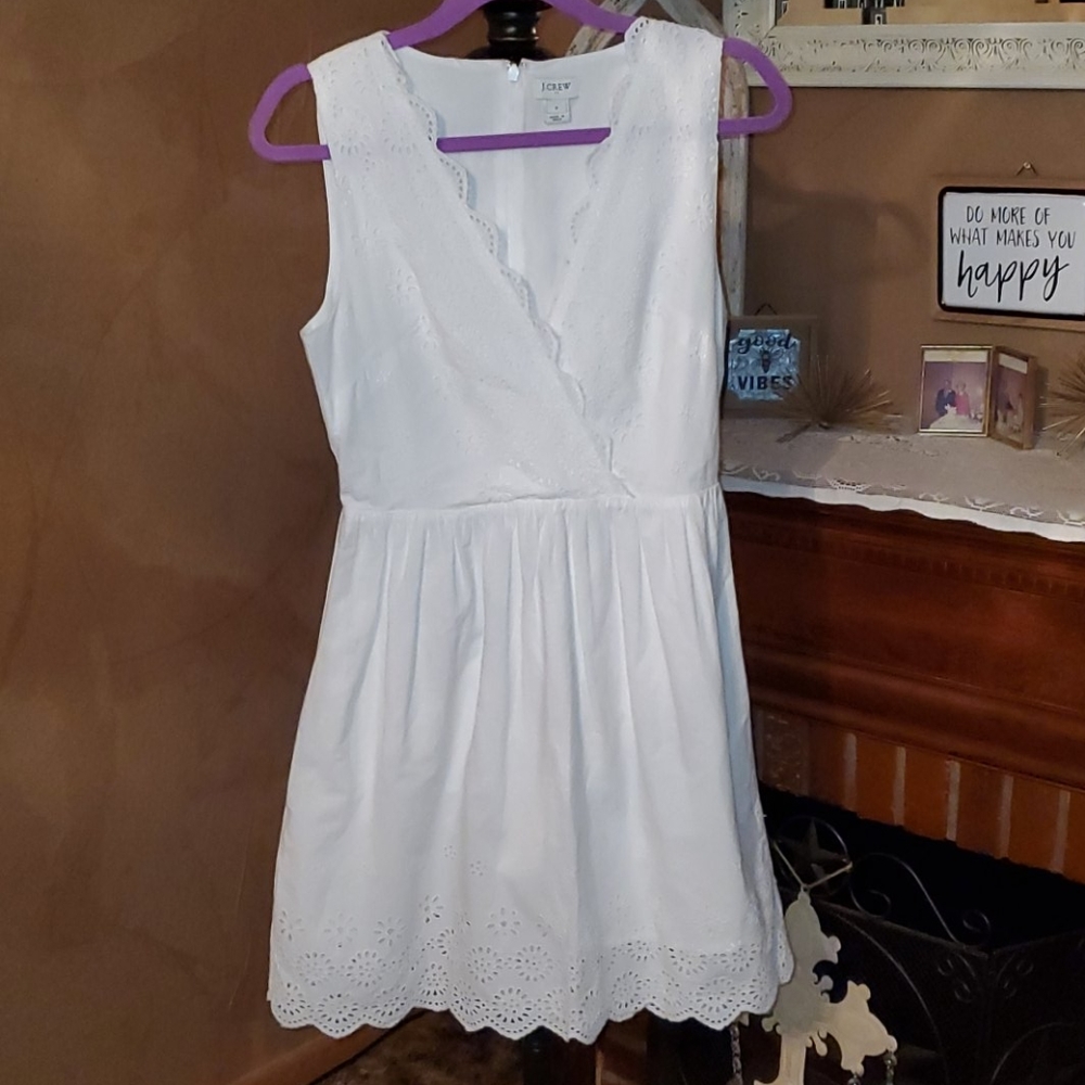J crew white sundress